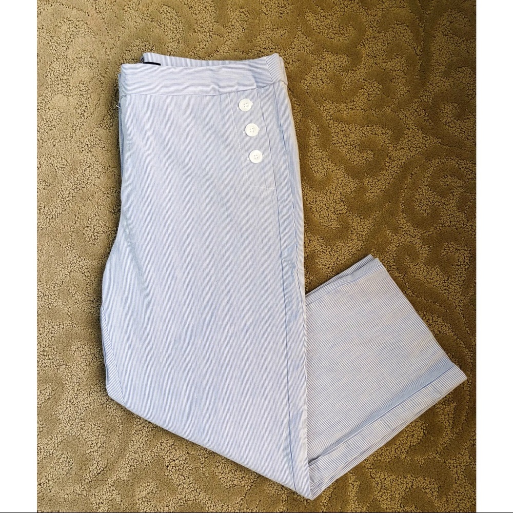 Adorable Striped Cropped Pants